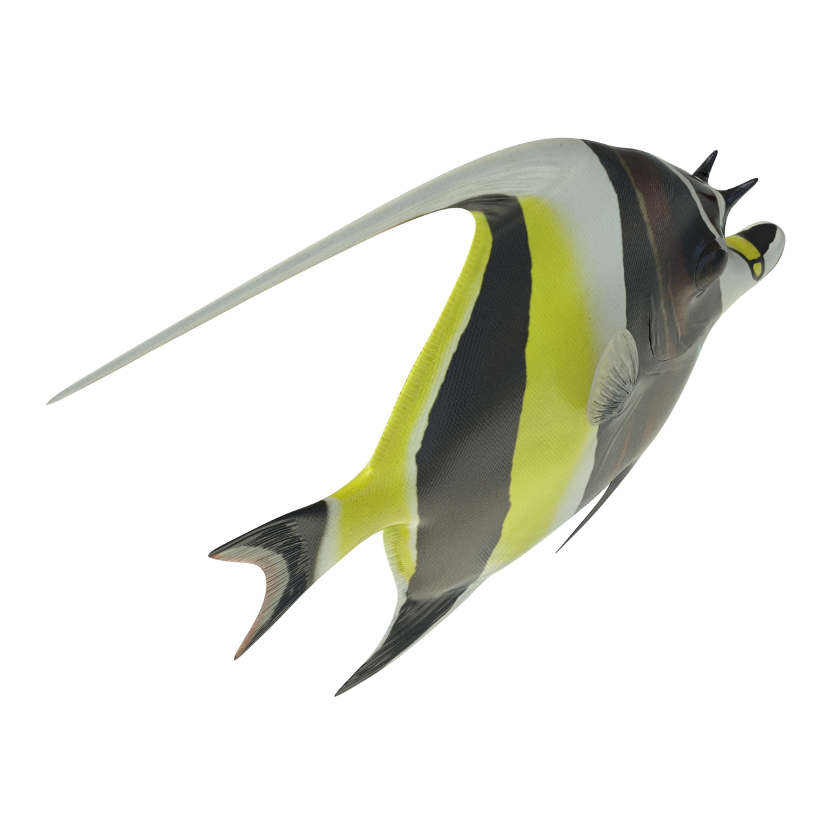 Moorish Idol Fish 3D