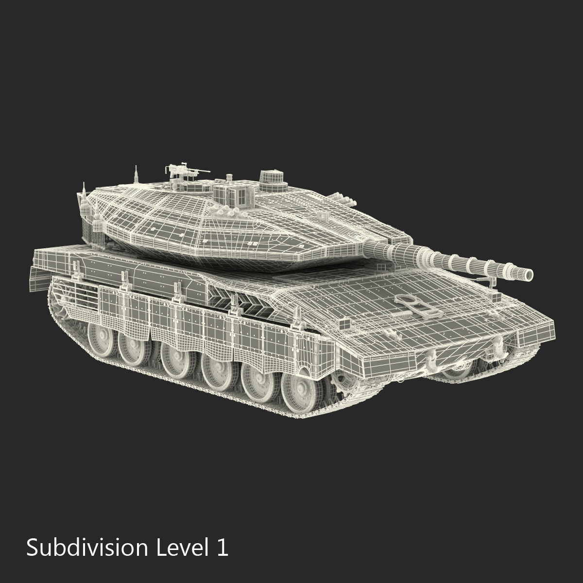 3D Merkava Mk IV model