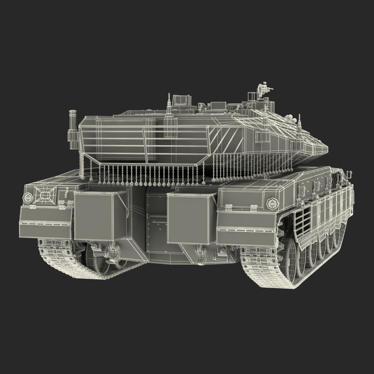 3D Merkava Mk IV model