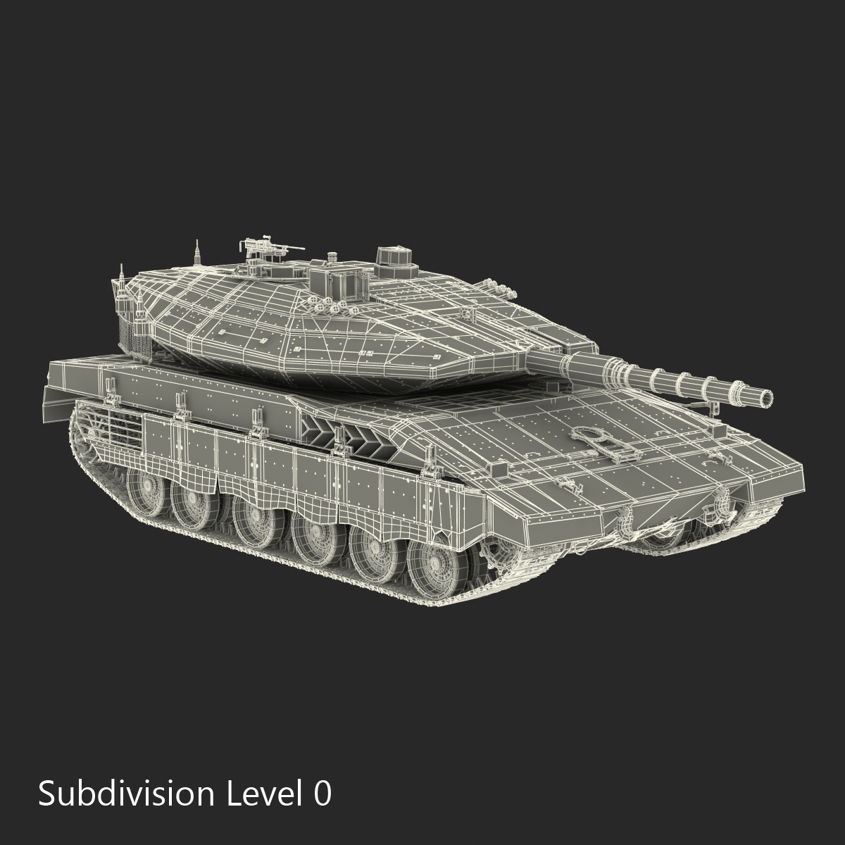 Merkava Mk IV 2 Rigged 3D