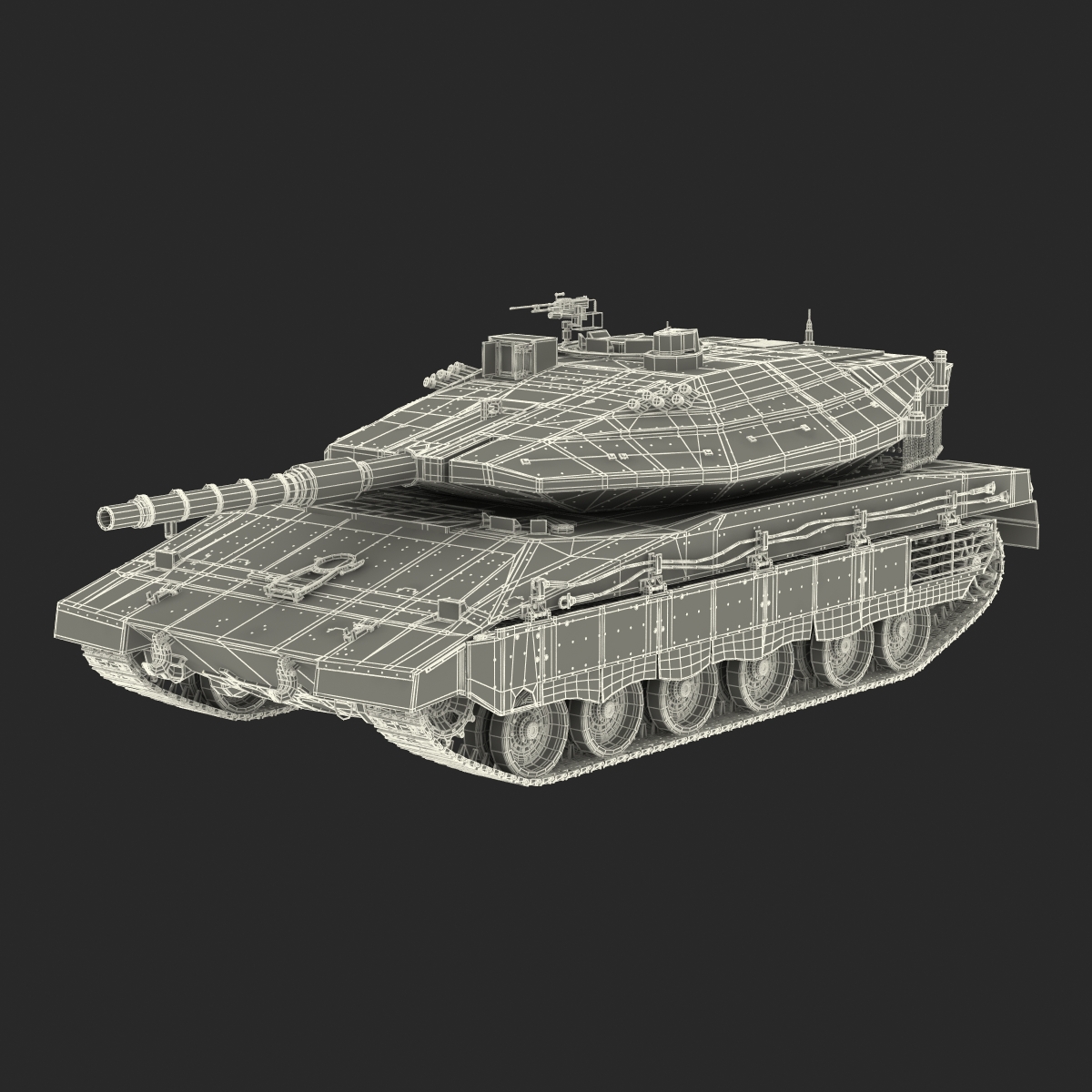 Merkava Mk IV 2 Rigged 3D