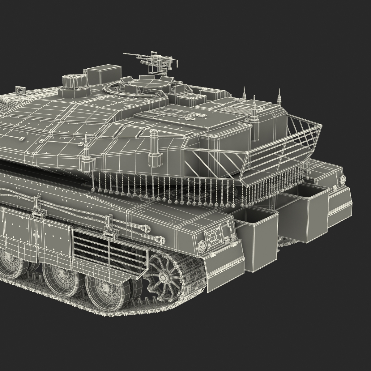 Merkava Mk IV 2 Rigged 3D