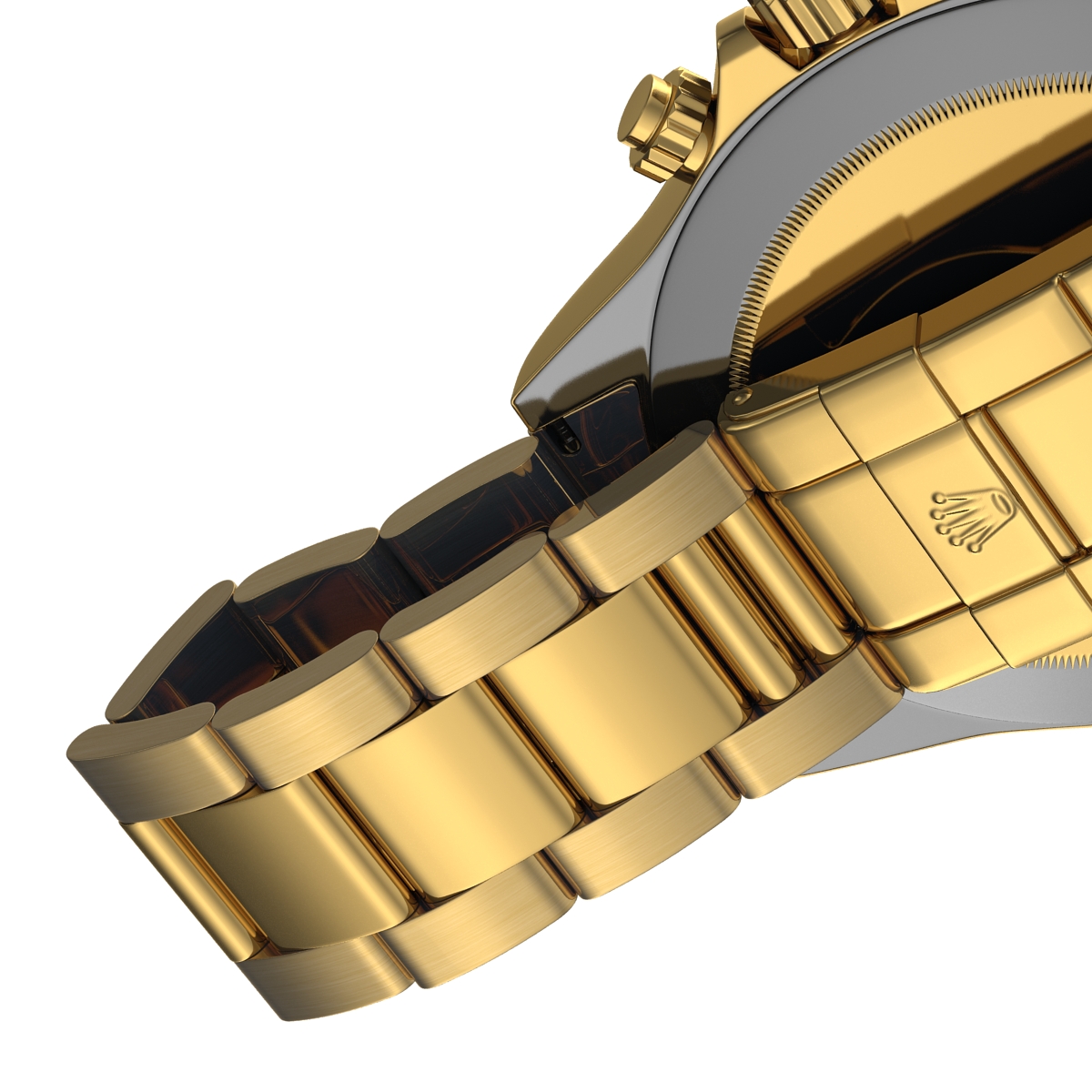 Rolex Gold Daytona Black Dial 3D model