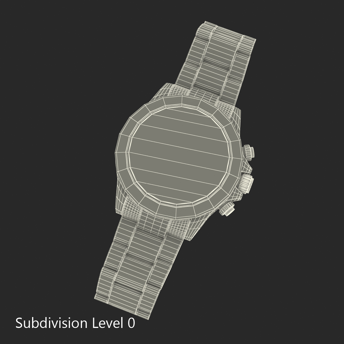 Rolex Gold Daytona Black Dial 3D model