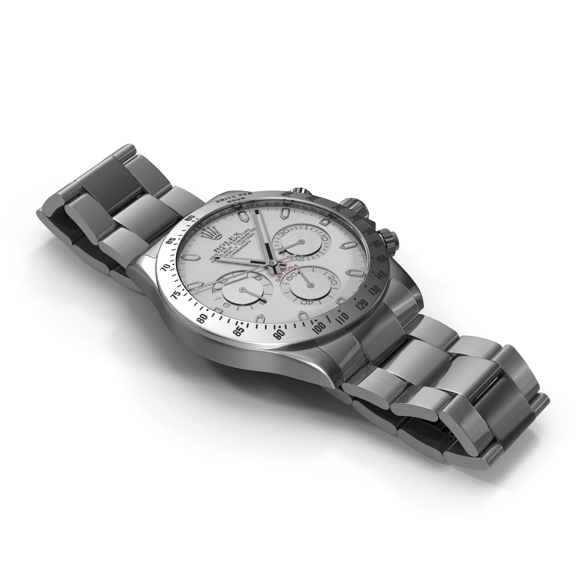 Daytona Rolex White Dial 3D model