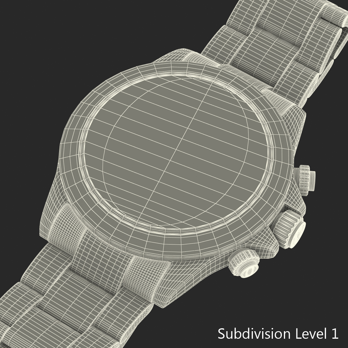 Daytona Rolex White Dial 3D model