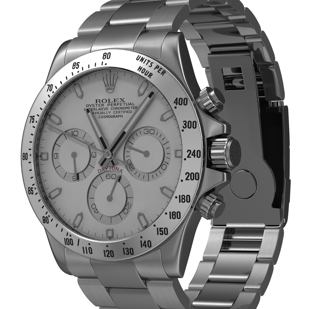 3D Daytona Rolex White Dial 2