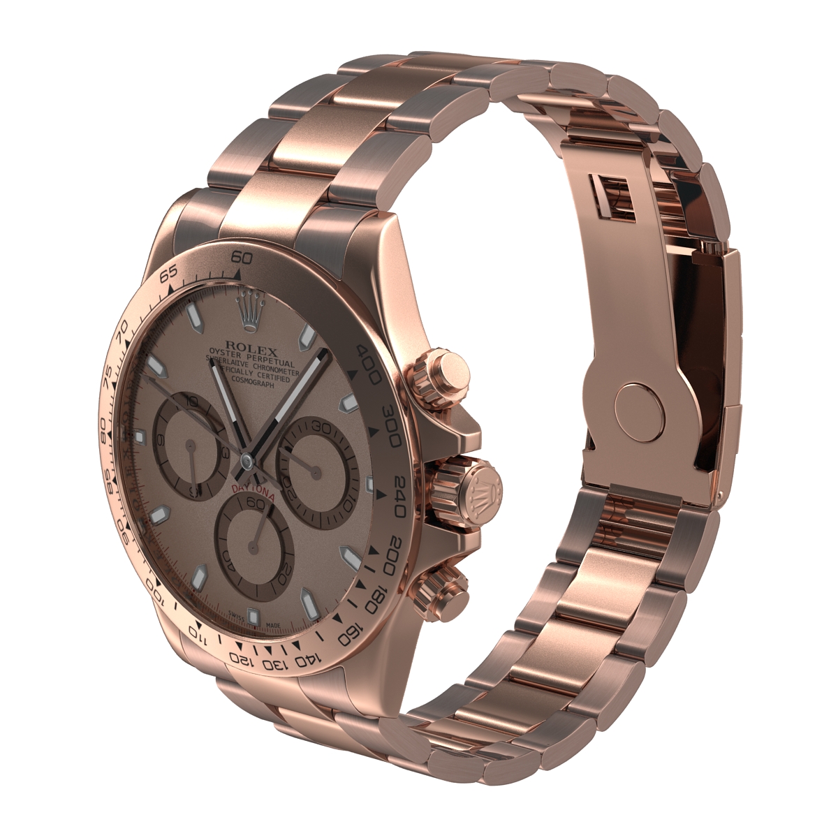 3D model Rolex Daytona Pink Gold 2