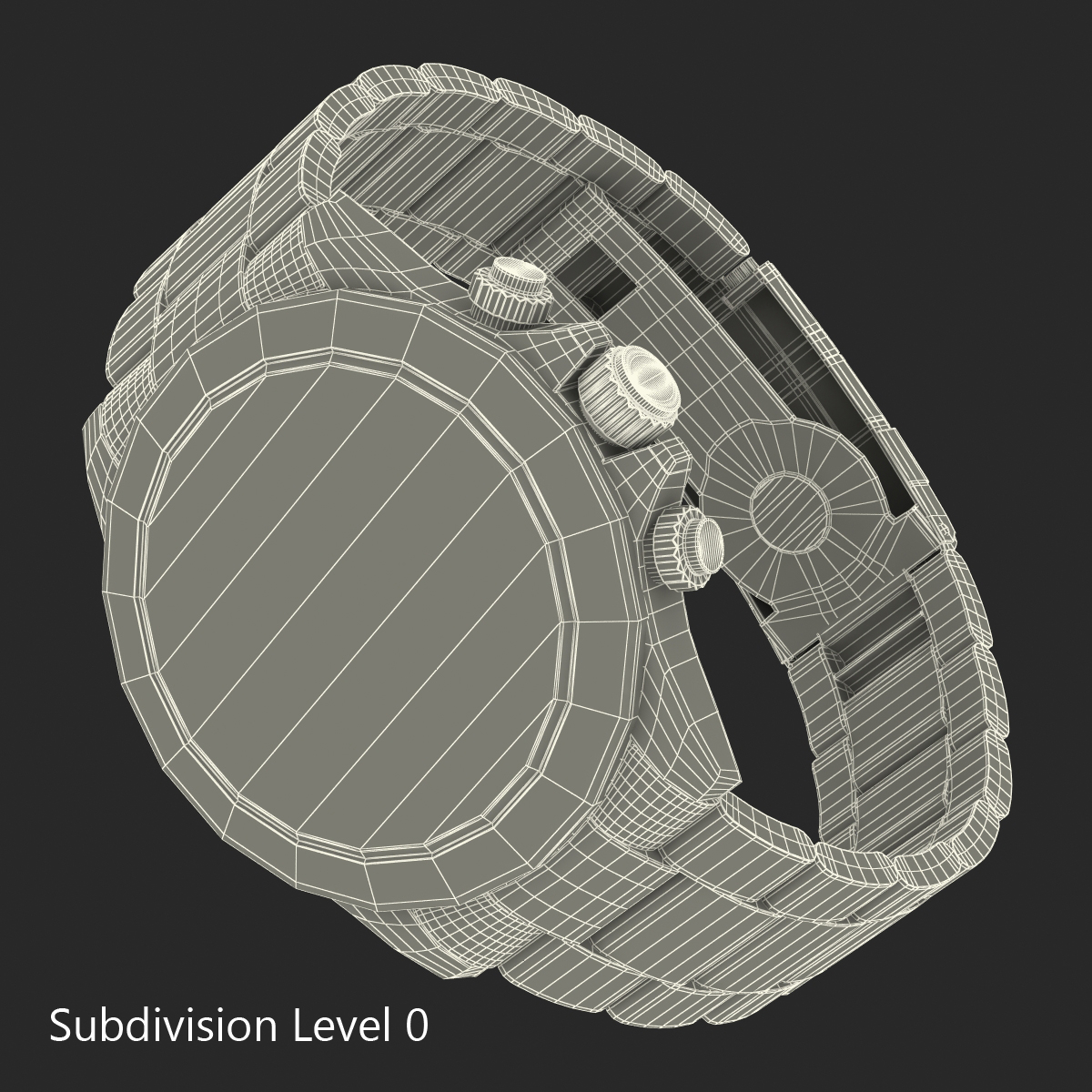 3D model Rolex Daytona Two Tone White 2