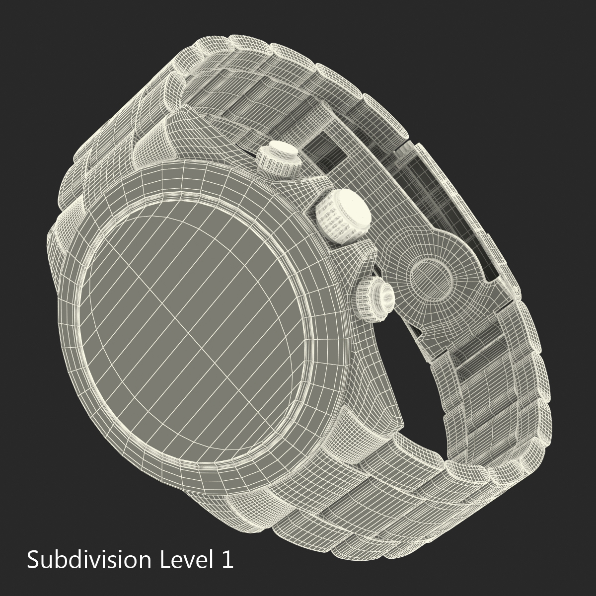 3D model Rolex Daytona Two Tone White 2