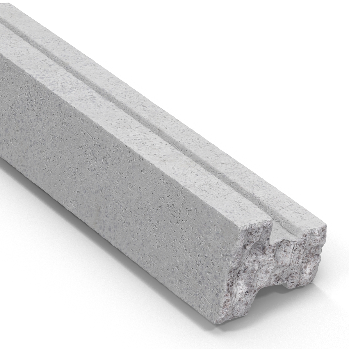 3D Concrete T Beam Chunk 2 model