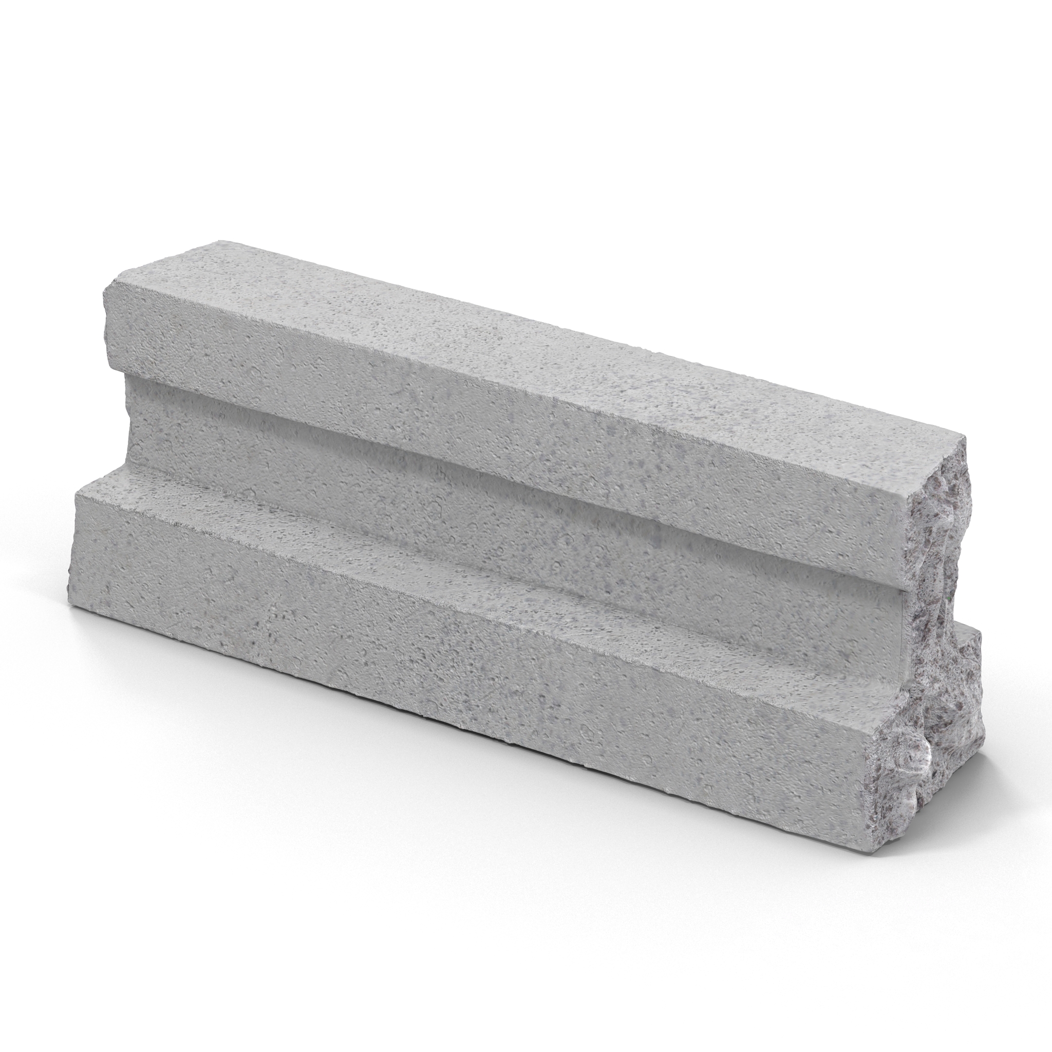 3D Concrete T Beam Chunk 3 model