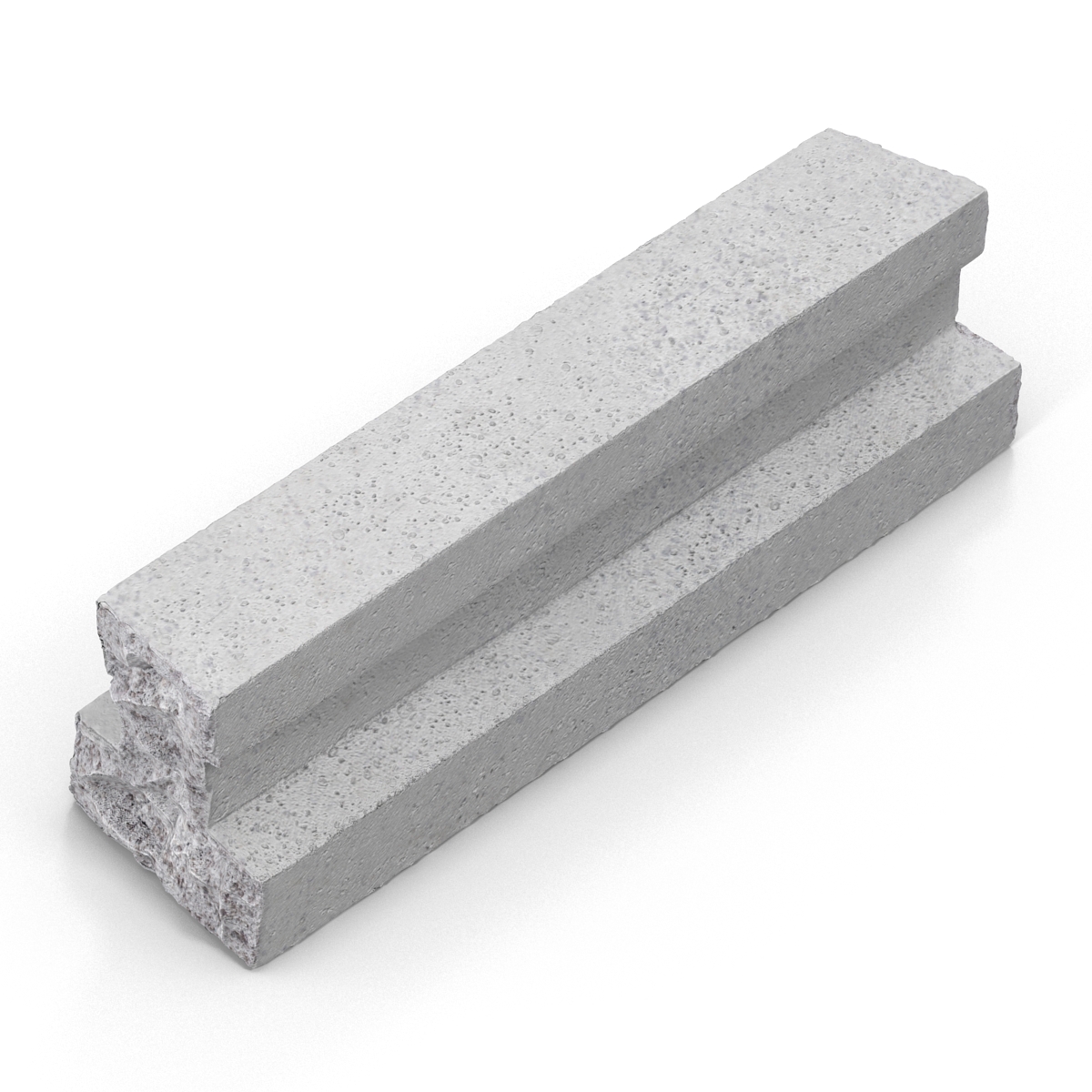 3D Concrete T Beam Chunk 3 model