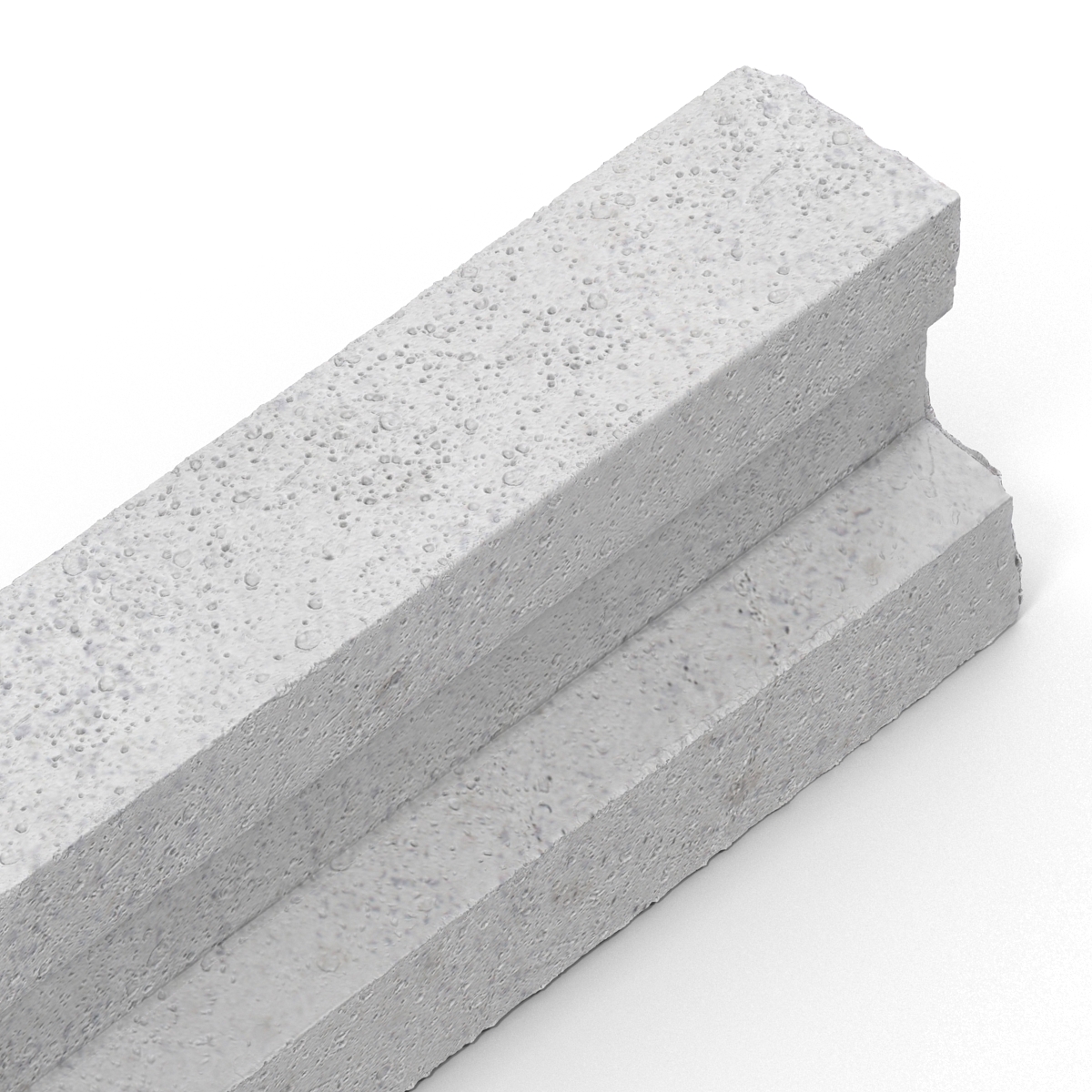 3D Concrete T Beam Chunk 3 model