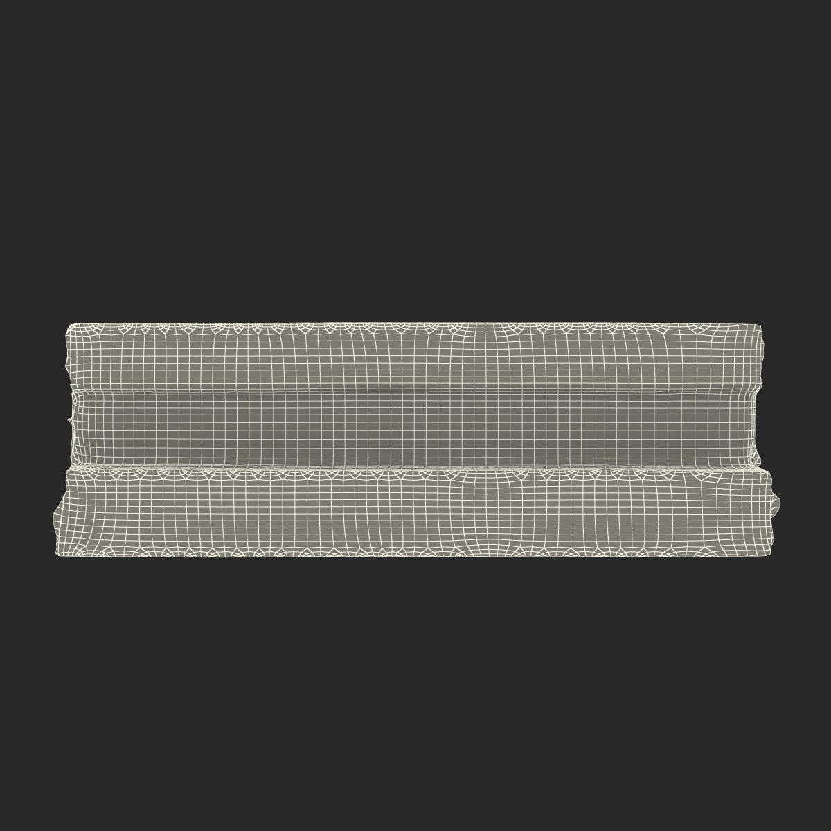 3D Concrete T Beam Chunk 3 model