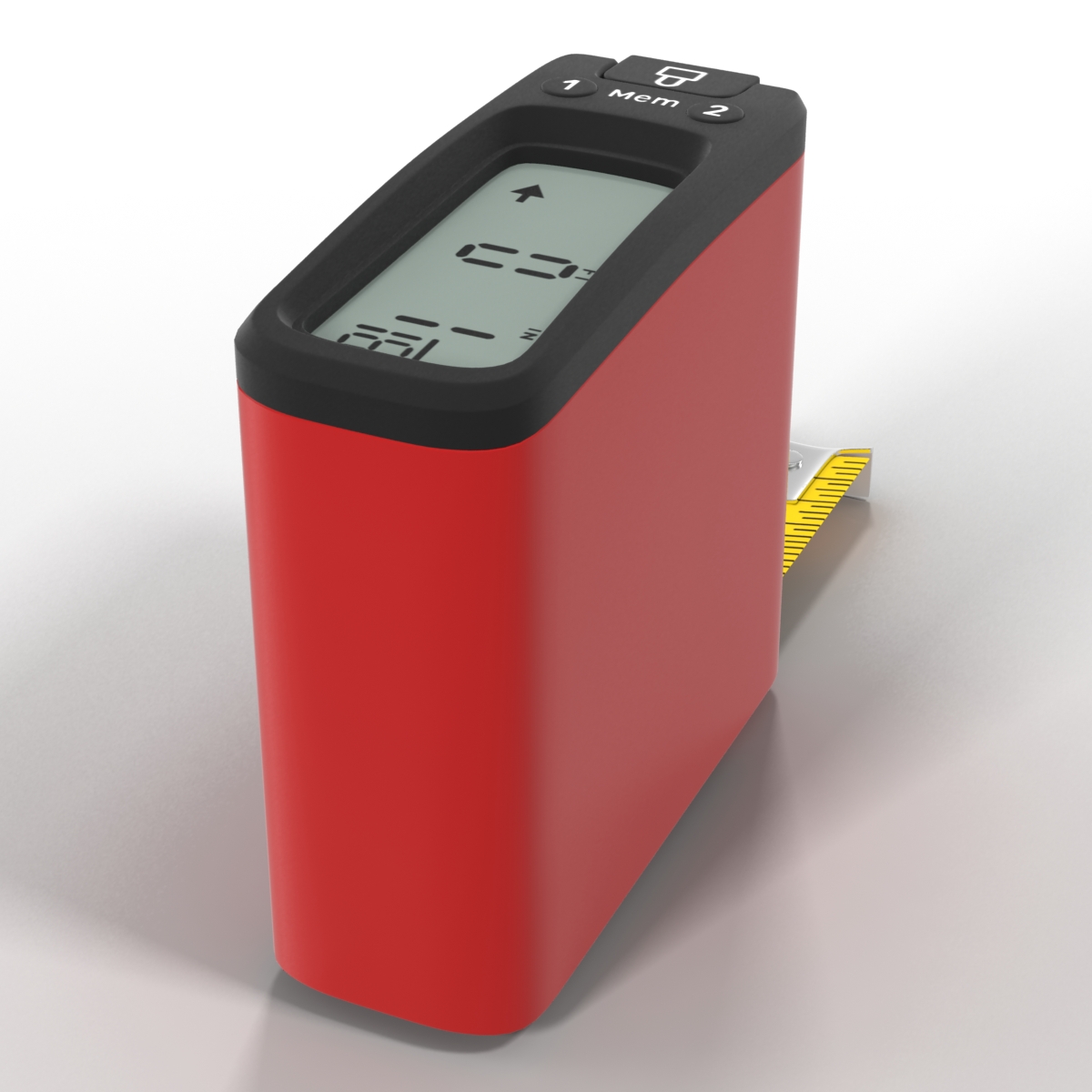 Digital Tape Measure Red 3D model