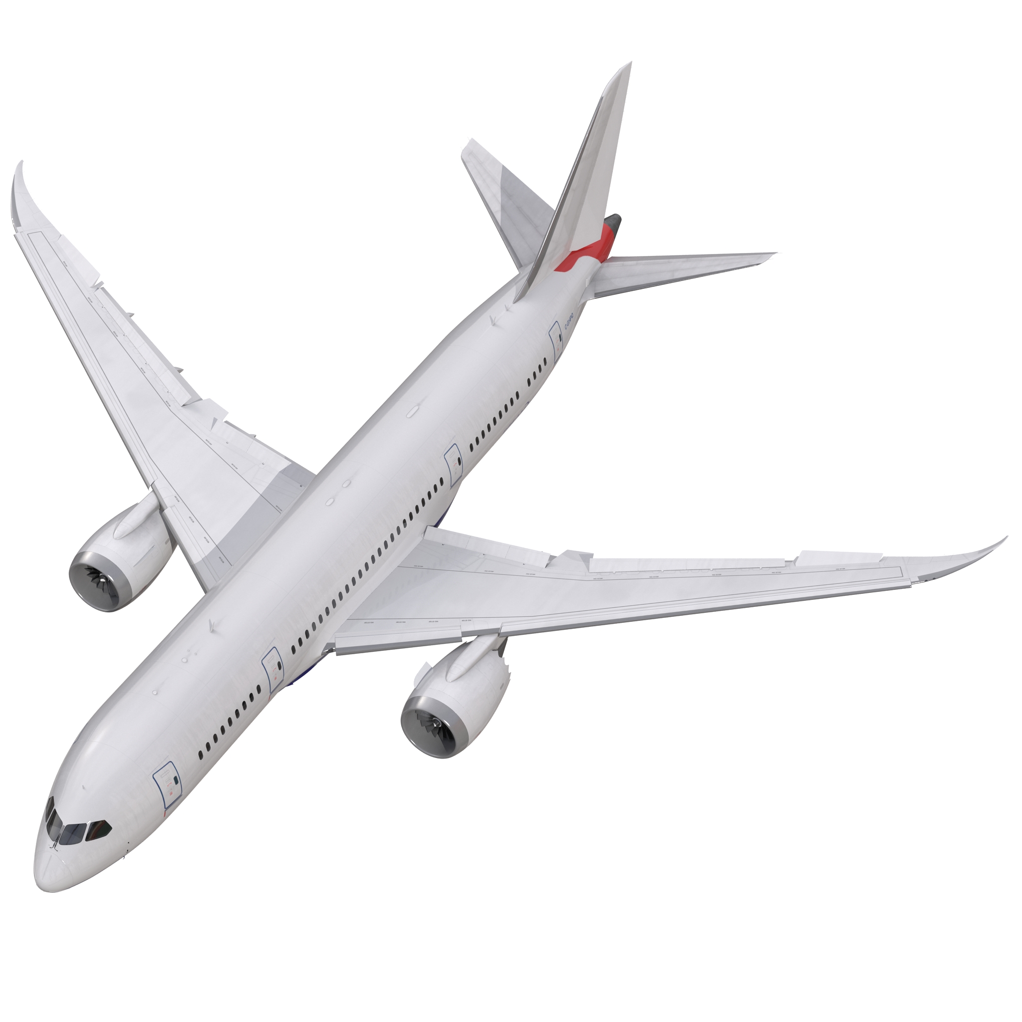 3D Boeing 787 8 Dreamliner Generic Rigged model