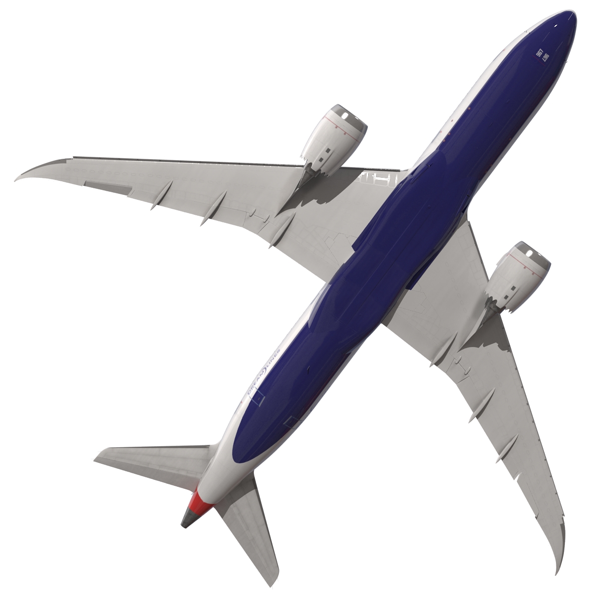 3D Boeing 787 8 Dreamliner Generic Rigged model