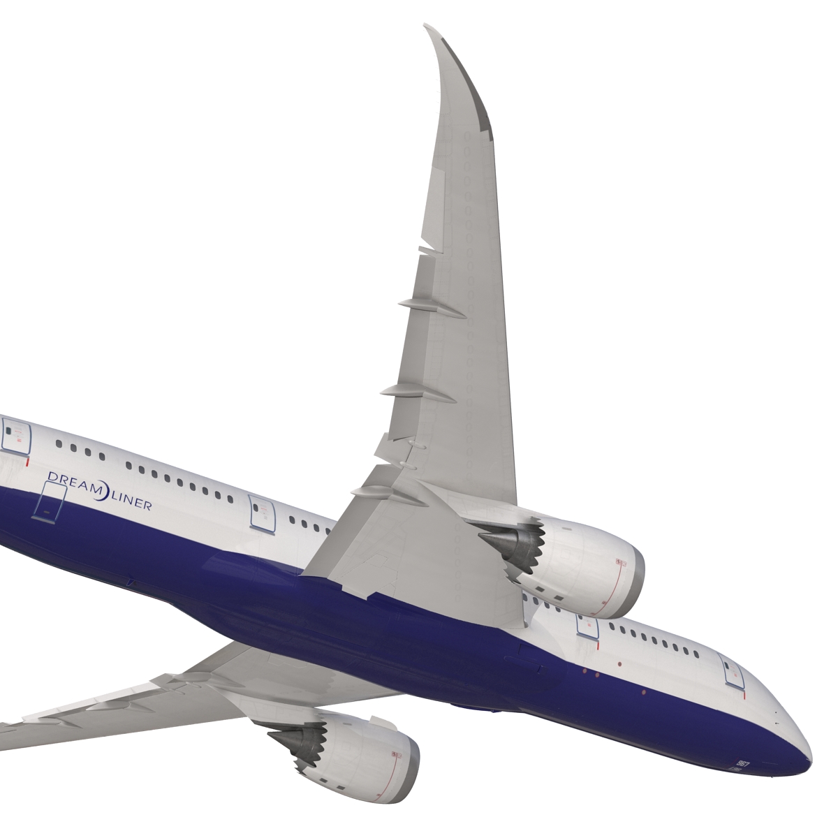 3D Boeing 787 8 Dreamliner Generic Rigged model