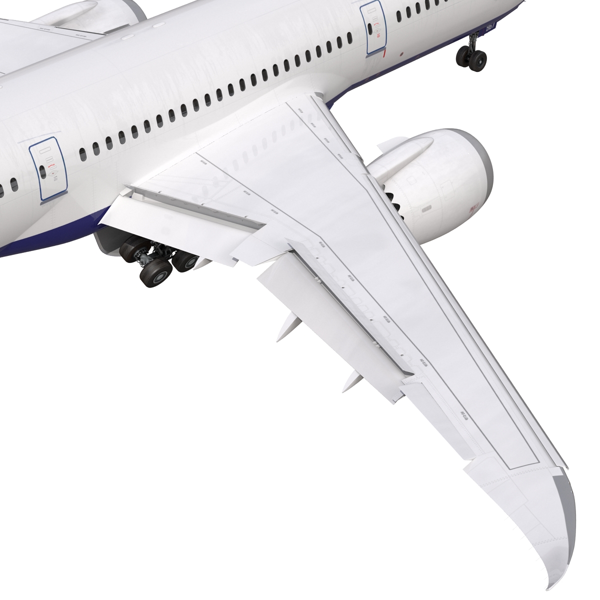 3D Boeing 787 8 Dreamliner Generic Rigged model