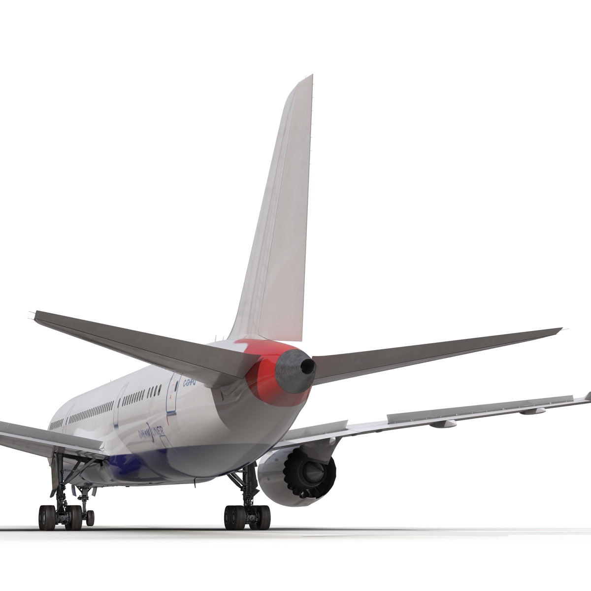 3D Boeing 787 8 Dreamliner Generic Rigged model