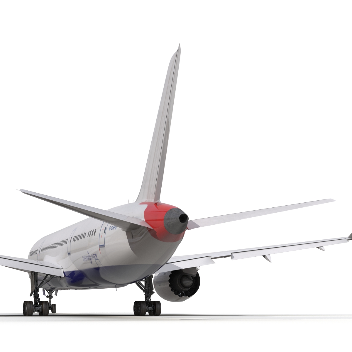 3D Boeing 787 8 Dreamliner Generic Rigged model