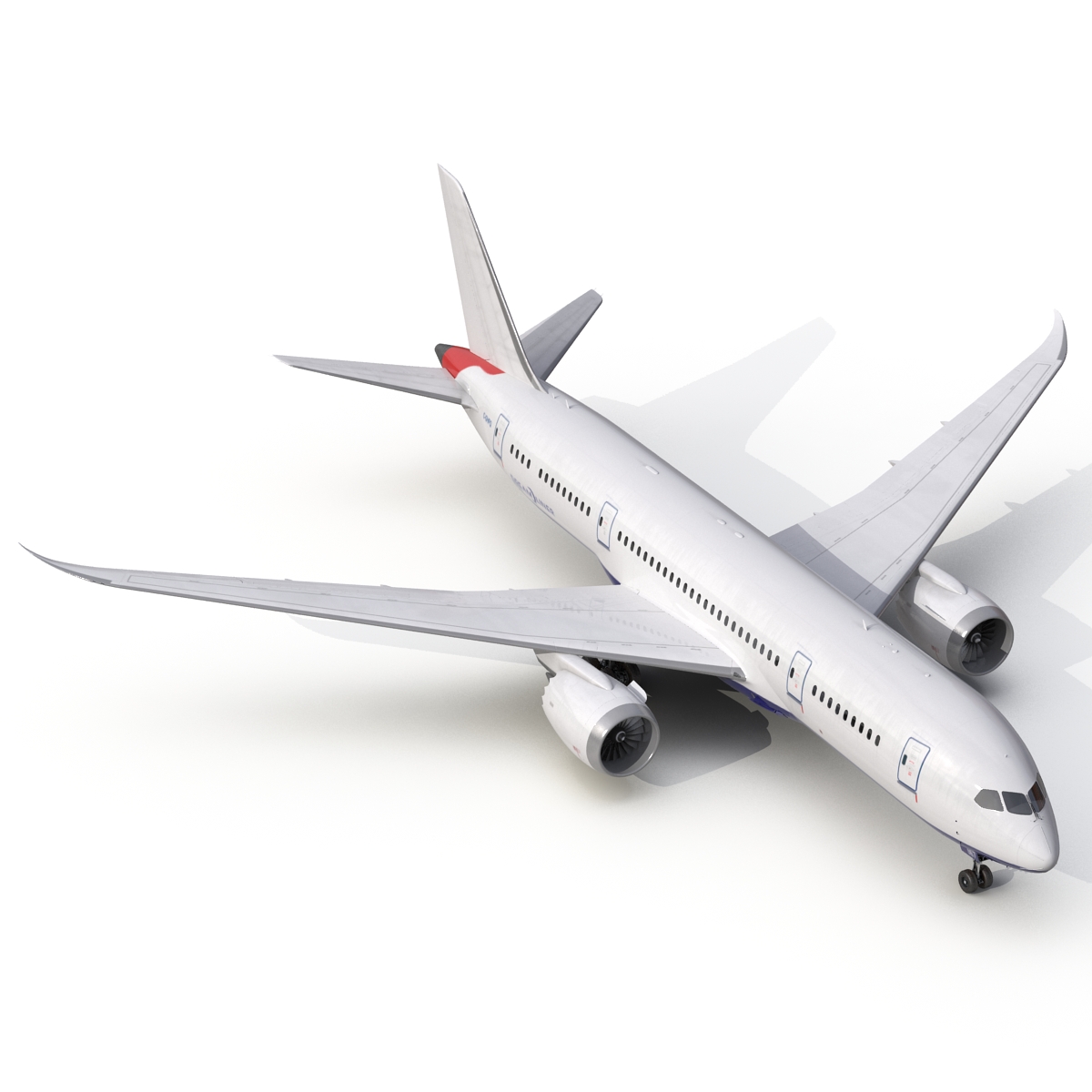 3D Boeing 787 8 Dreamliner Generic Rigged model