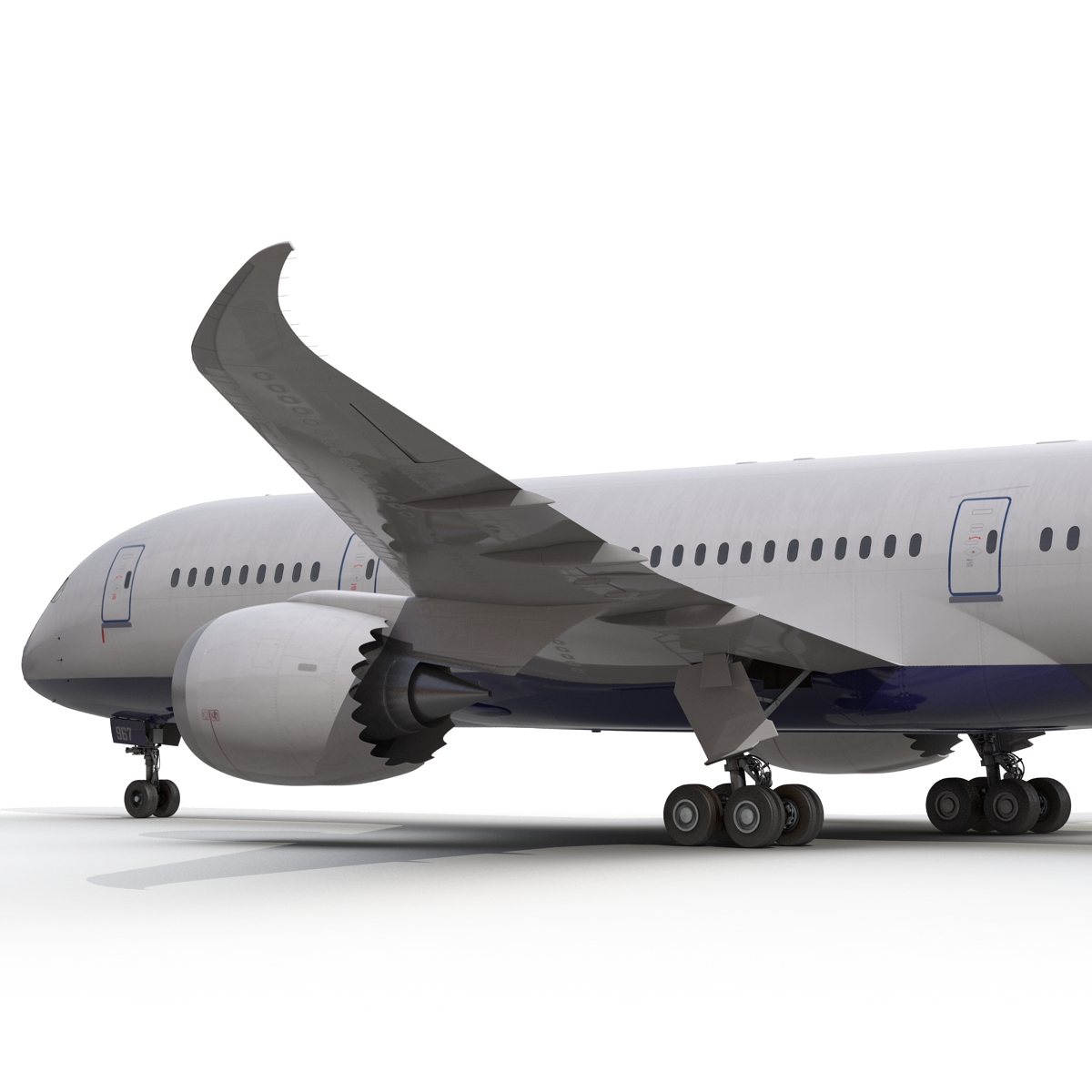 3D Boeing 787 8 Dreamliner Generic Rigged model