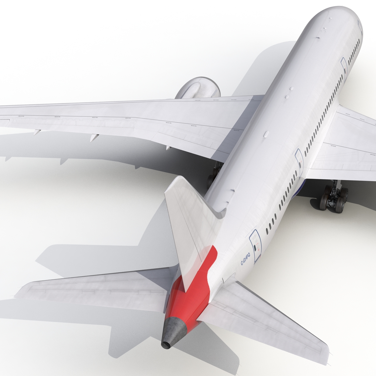 3D Boeing 787 8 Dreamliner Generic Rigged model