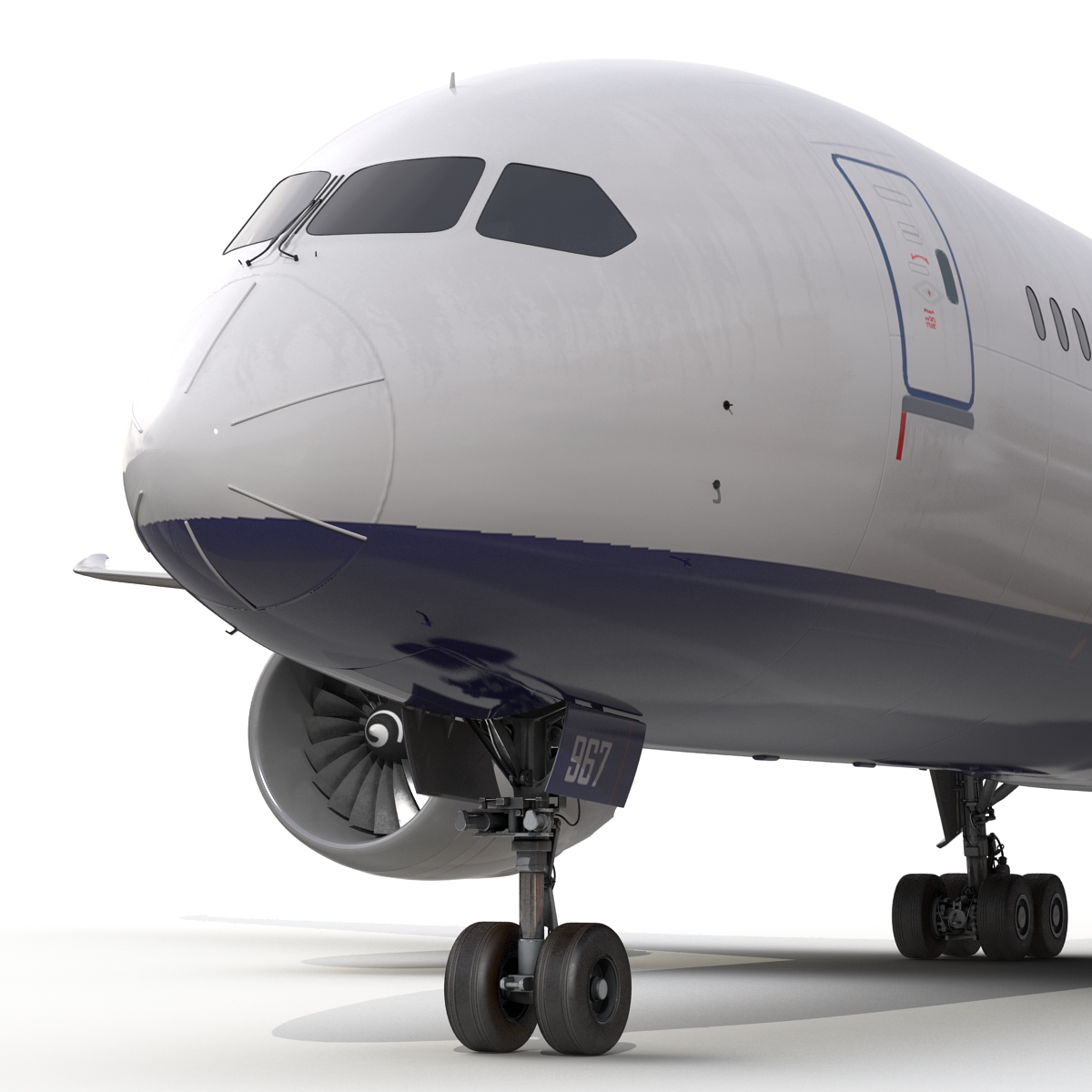 3D Boeing 787 8 Dreamliner Generic Rigged model