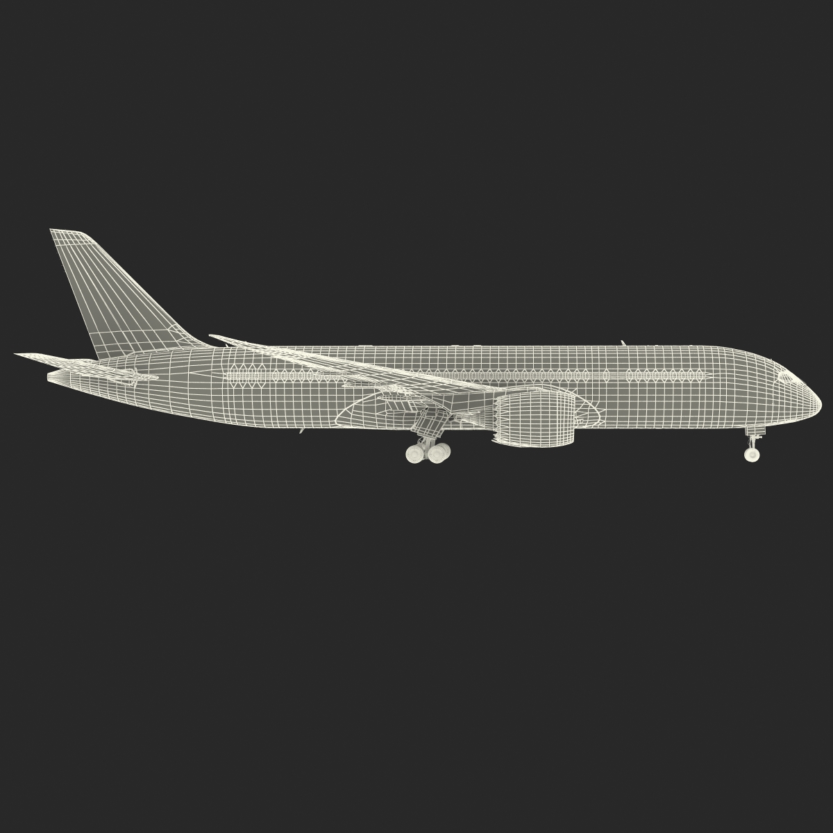 3D Boeing 787 8 Dreamliner Generic Rigged model