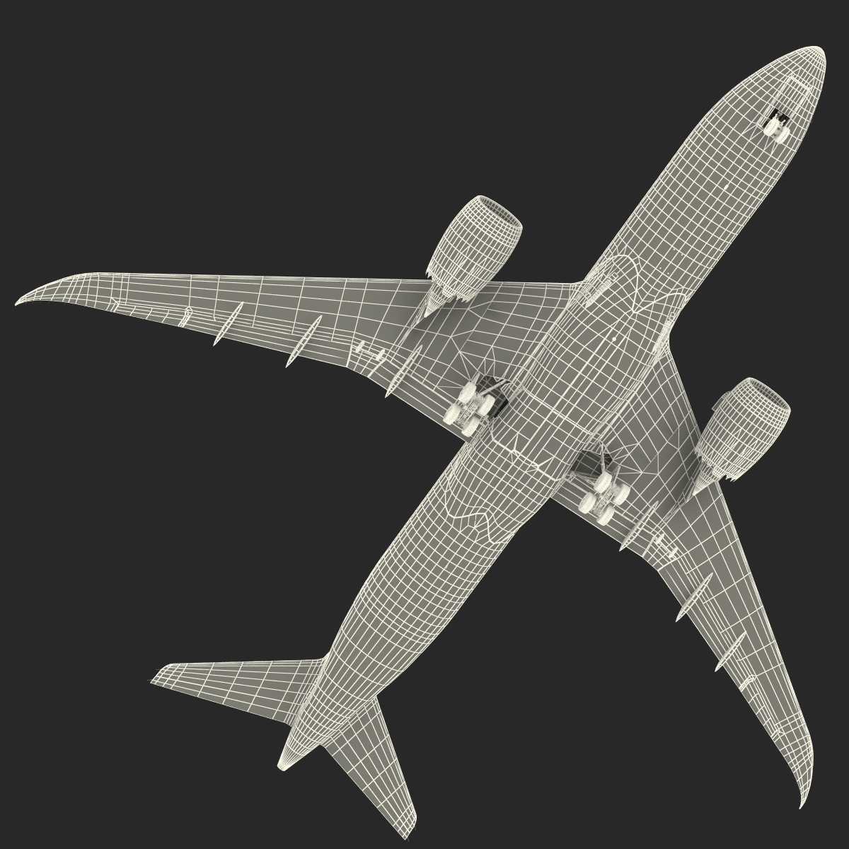 3D Boeing 787 8 Dreamliner Generic Rigged model