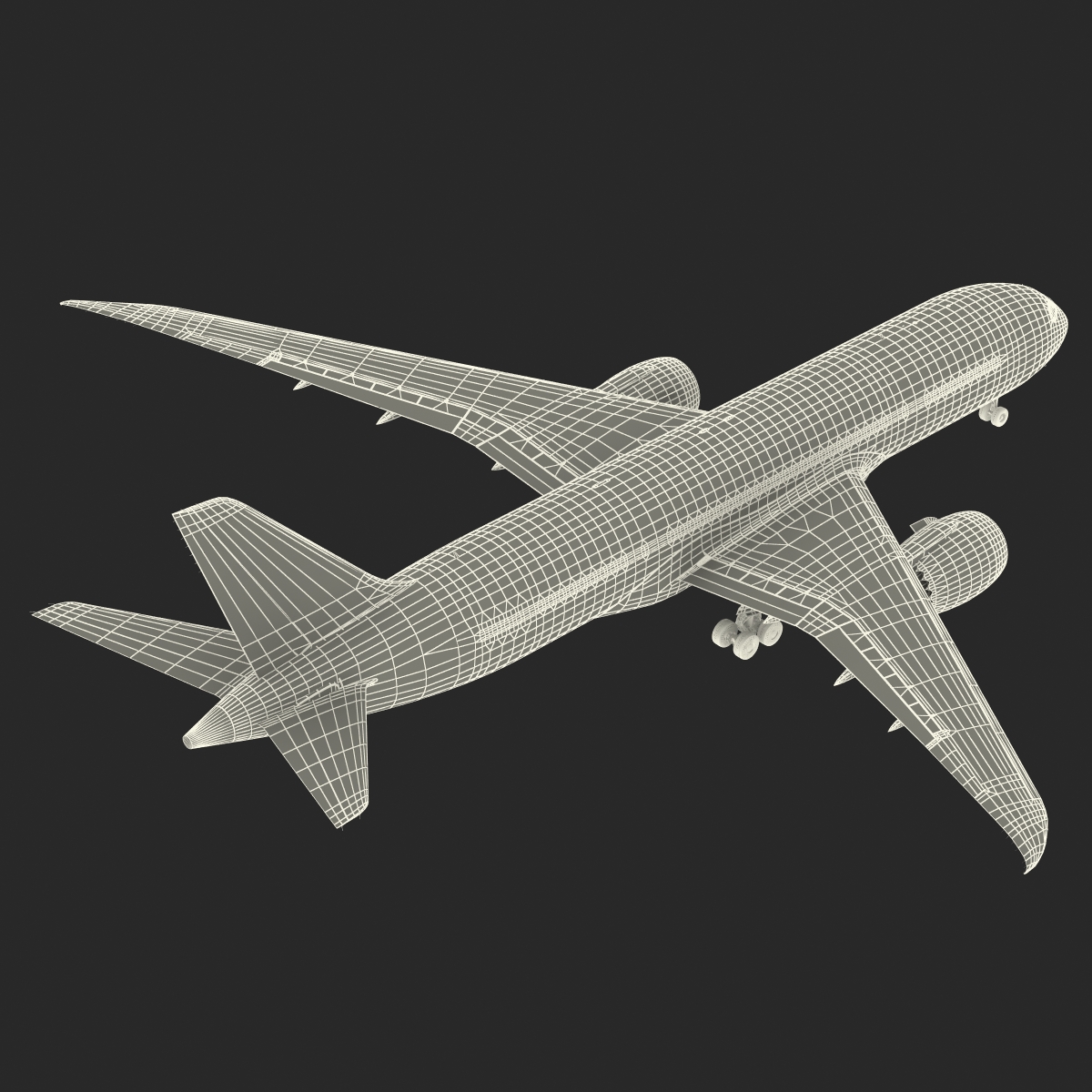 3D Boeing 787 8 Dreamliner Generic Rigged model