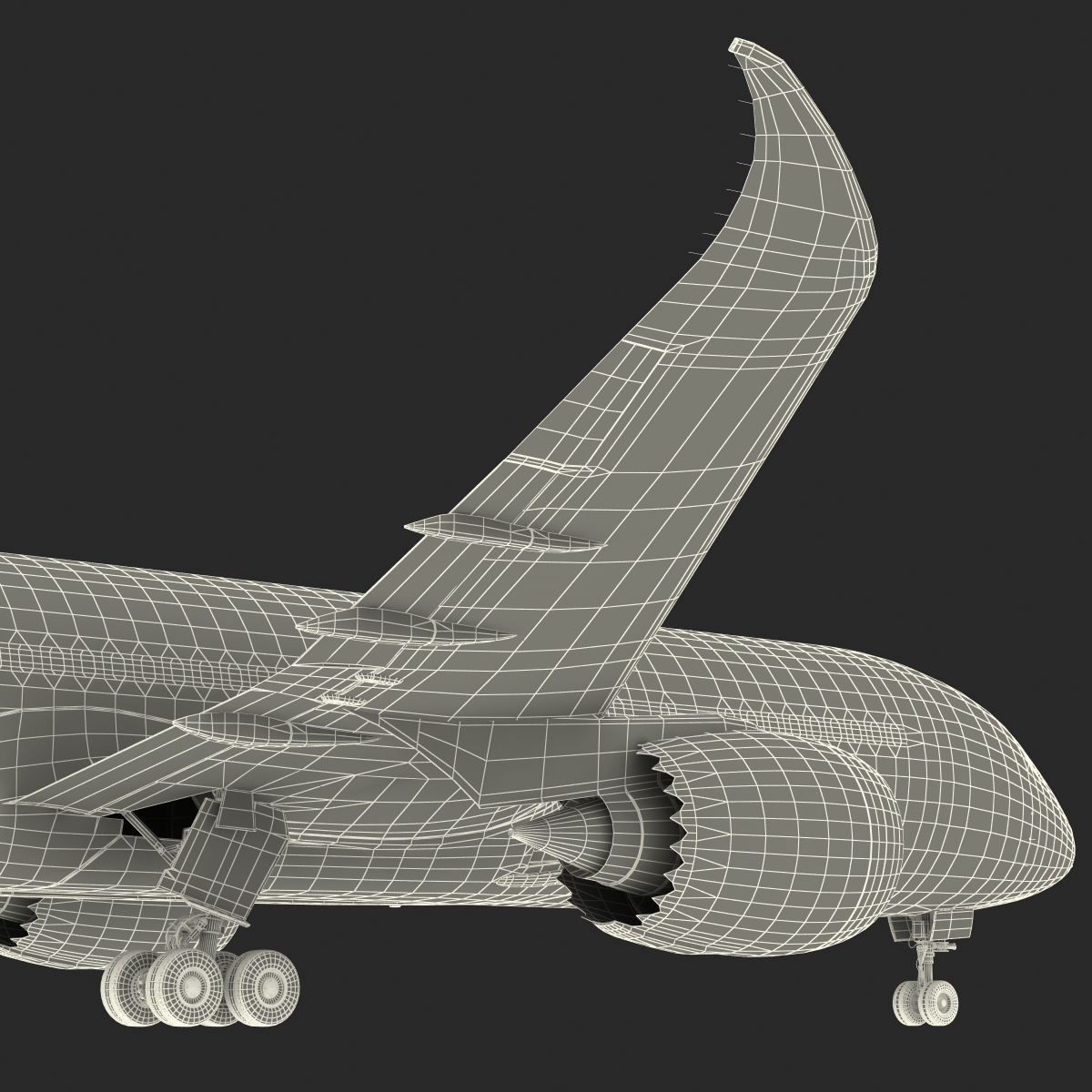 3D Boeing 787 8 Dreamliner Generic Rigged model