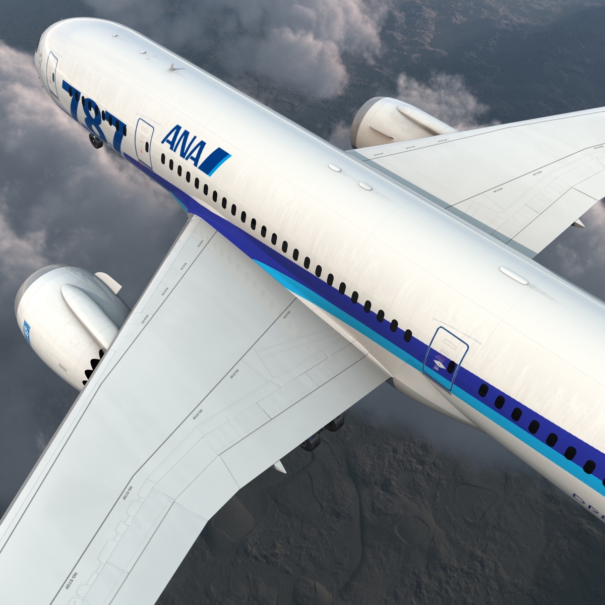 Boeing 787 8 Dreamliner All Nippon Airways 3D