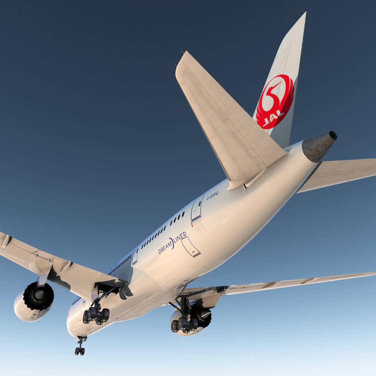 3D Boeing 787 8 Dreamliner Japan Airlines model