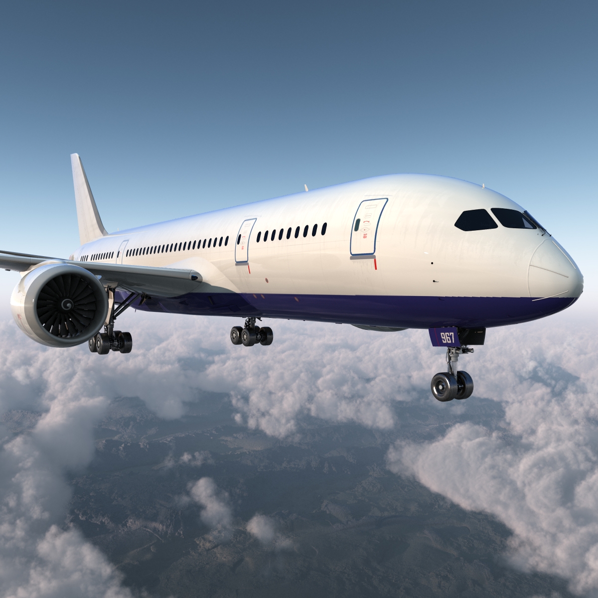 3D Boeing 787 8 Dreamliner Generic