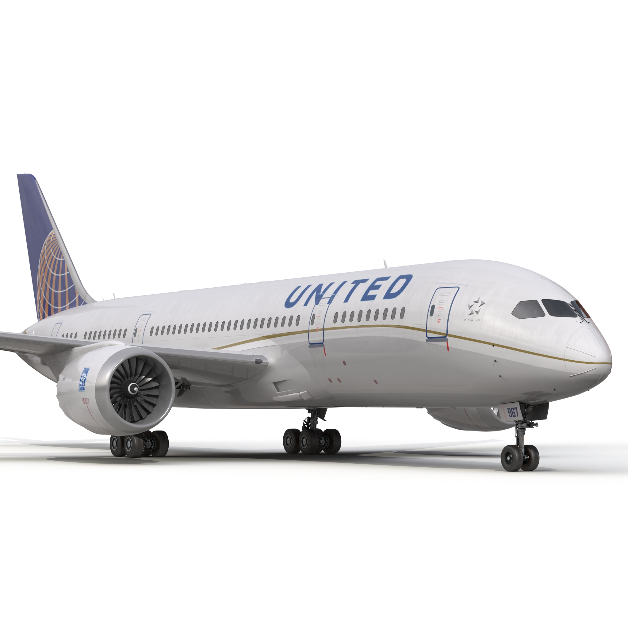 3D model Boeing 787 8 Dreamliner United