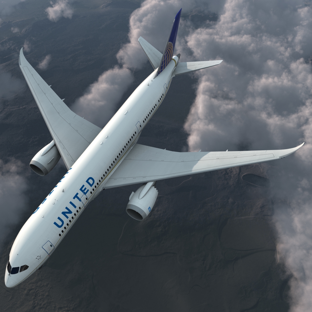 3D model Boeing 787 8 Dreamliner United