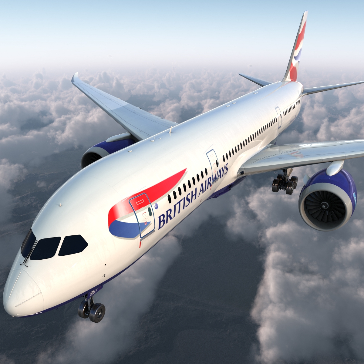 Boeing 787 8 Dreamliner British Airways 3D model