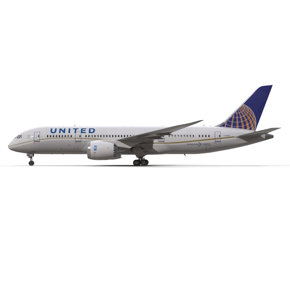 3D model Boeing 787 8 Dreamliner United