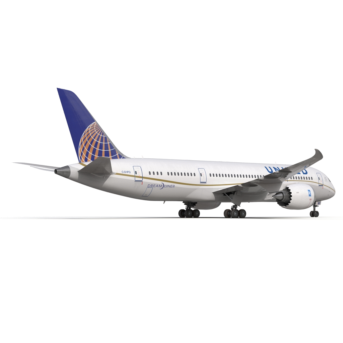 3D model Boeing 787 8 Dreamliner United