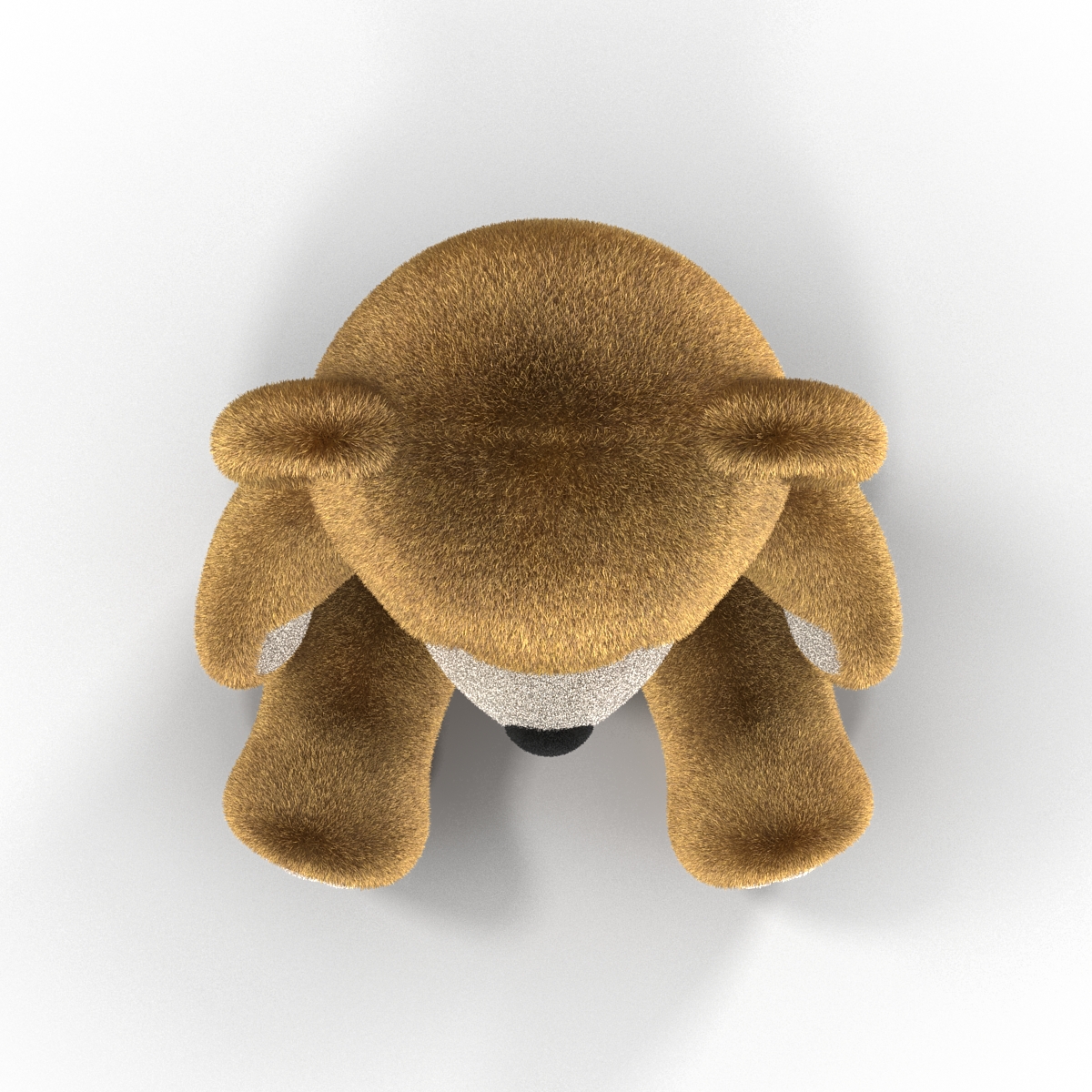 Teddy Bear with Fur 3D model