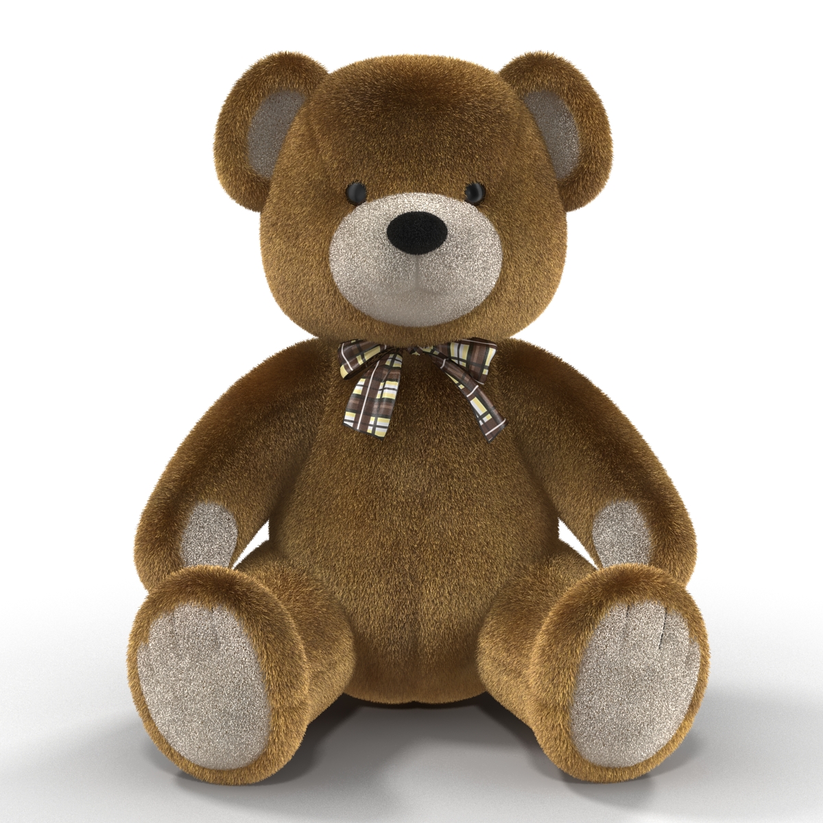 Teddy Bear with Fur 3D model