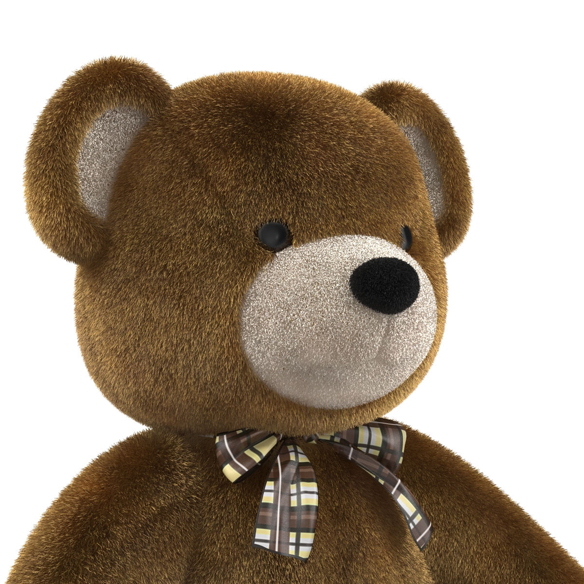 Teddy Bear with Fur 3D model