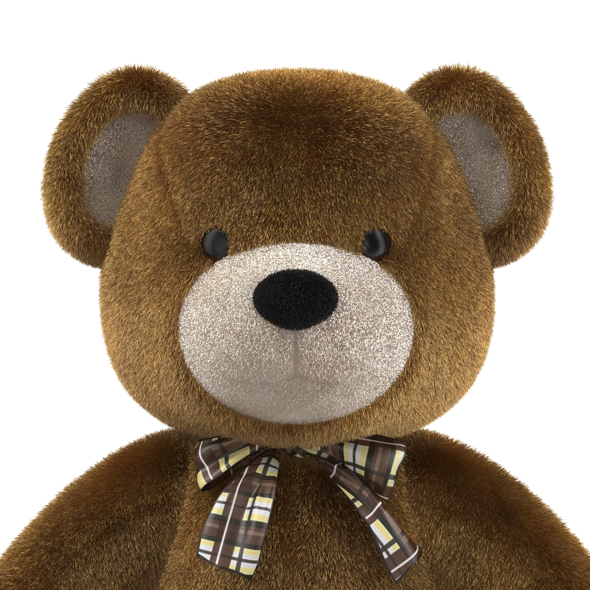 Teddy Bear with Fur 3D model