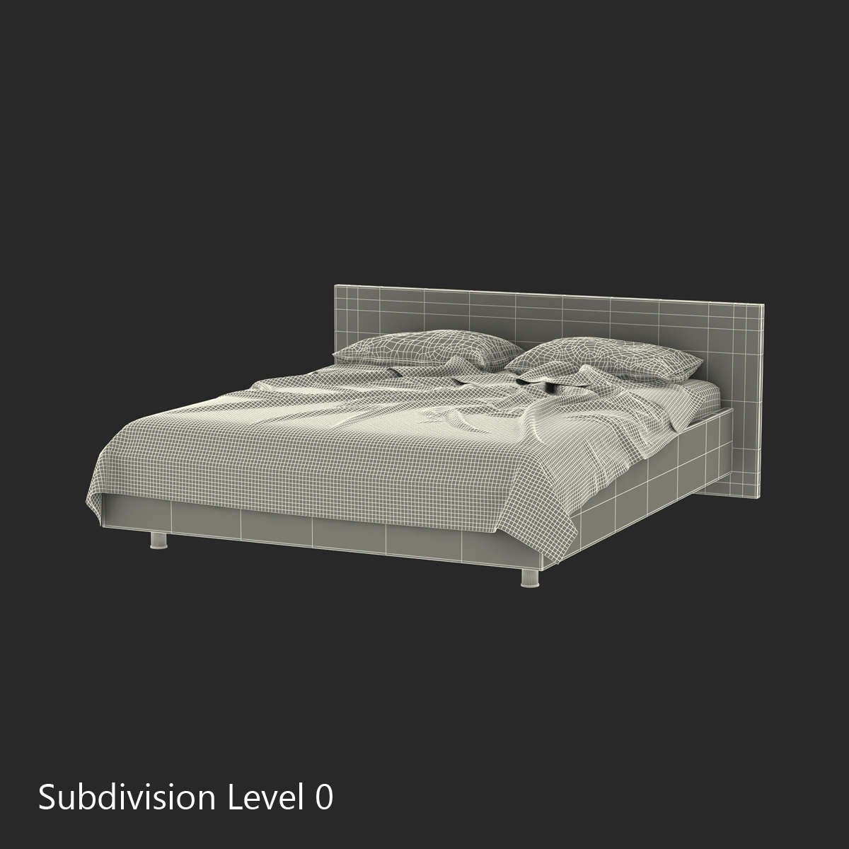 Bed 2 3D model