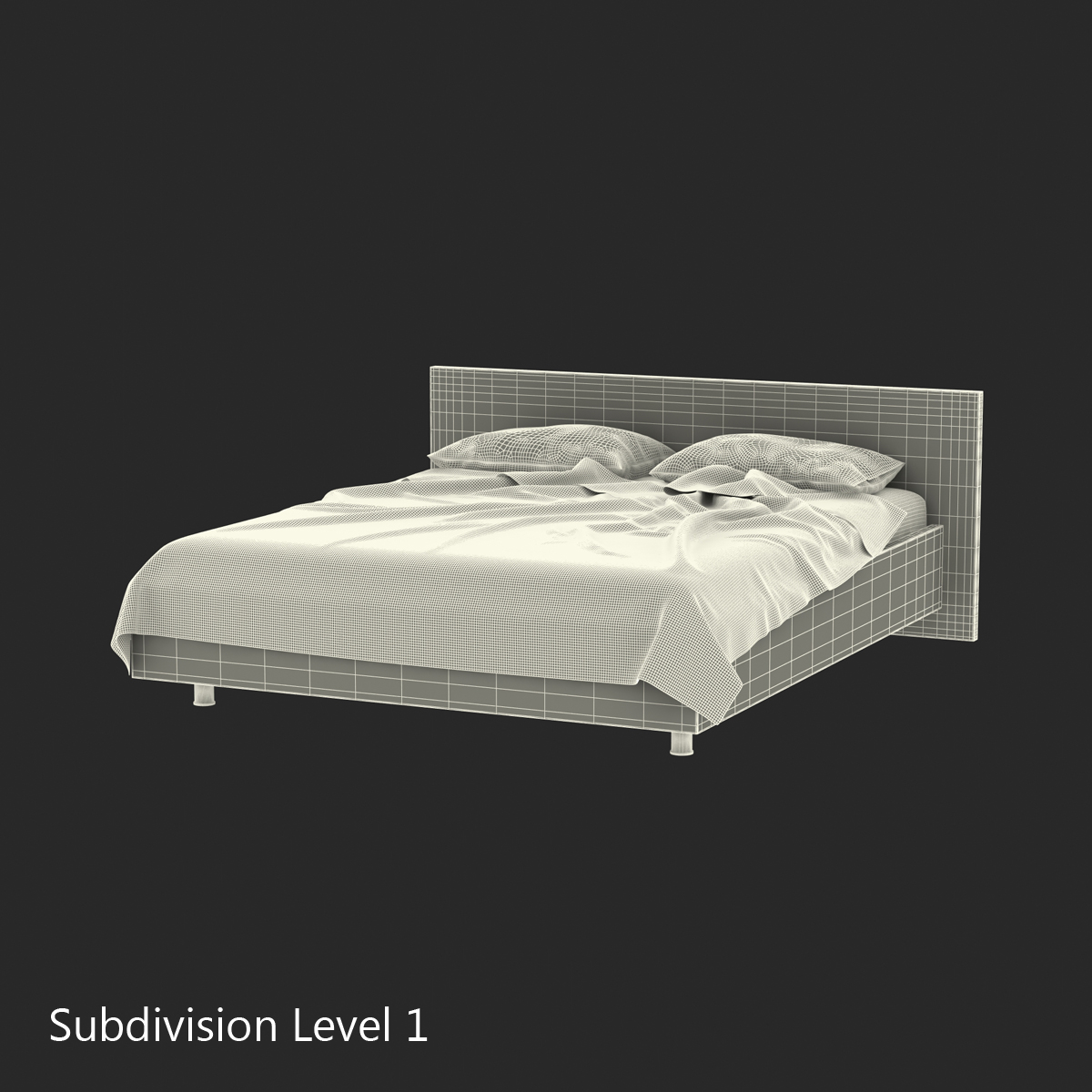 Bed 2 3D model