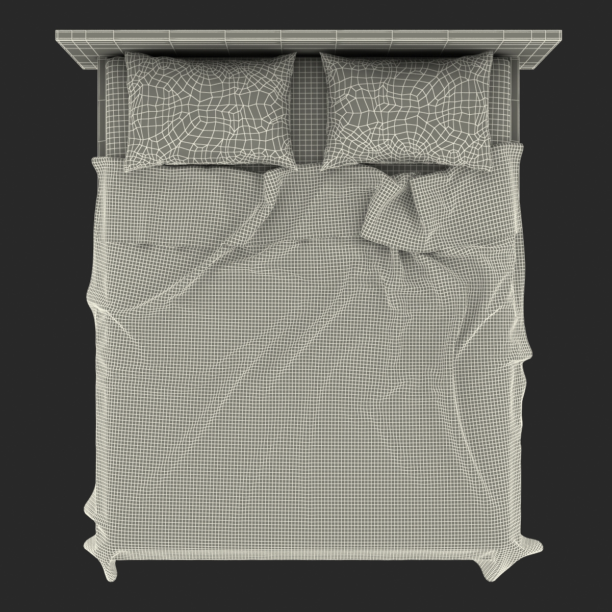 Bed 2 3D model