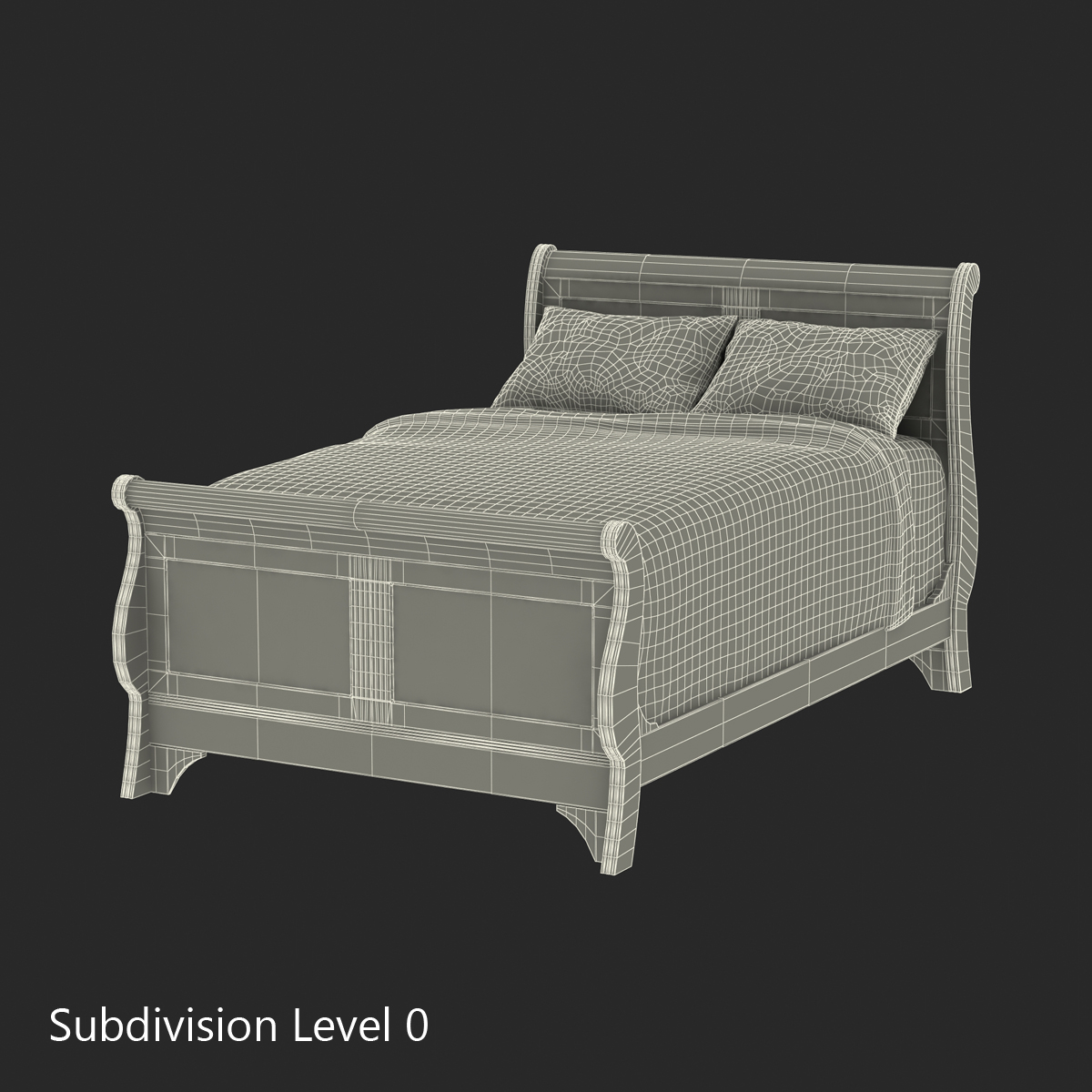 Bed 3 3D model